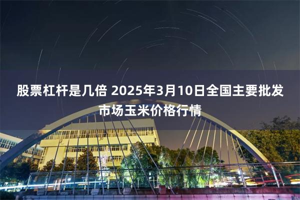 股票杠杆是几倍 2025年3月10日全国主要批发市场玉米价格行情